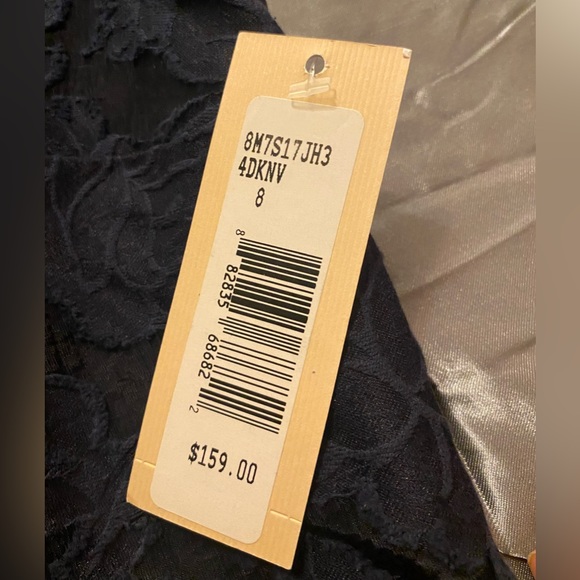 Nanette Lepore, Navy Sleeveless Floral pattern dress, size 8, NWT, $100 - Picture 10 of 12